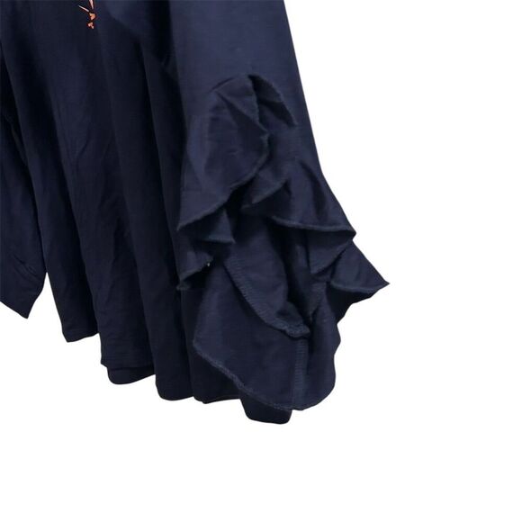Flying Colors Virginia Cavaliers Women's Ruffle Sleeve Top Blue XL - Picture 9 of 14